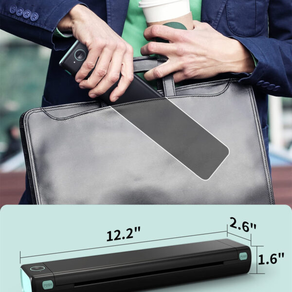 A4 Portable Printers Wireless For Travel Bluetooth-compatible Thermal Printer, Suitable For Mobile Office,Support Tattoo Paper Phomemo M08F - Image 5